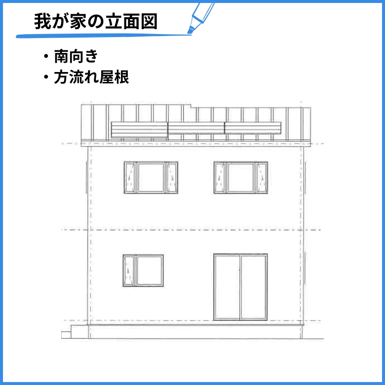 家の立面図